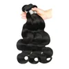 Peluca africana Paquete de cabello de fibra química femenina Onda del cuerpo Negro Ondas grandes Rizos de serpiente Cortina de pelo 100g