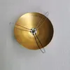 Lamp Covers & Shades 80-180mm Lampshade Tray Arc Cover Brass Cap Flying Saucer With 3 Forks Galvanized Fixing Spring Clip Lighting Accessori