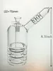 Glass Bong Hookah Rig/Bubbler para fumar altura de 8.5 pulgadas y PERC con un tazón de vidrio de 14 mm 650 g de peso LK-BU062/BU050A/B