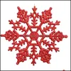 Decoraties Feestelijke feestartikelen Thuis Tuin Designer Sneeuwvlok Delicate Gift Tree Decoration Twinkle Snow Christmas Family Ornament Sel