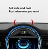 Interieur decoraties auto stuurwiel duivel hoorn decoratieve toerenteller ring gemodificeerd dashboard lucht outlet gepersonaliseerde ornamenten mini sma