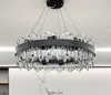 Post Modern Luxury Chandelier Black Crystal Lamp Home American Lamp 2021 New Bedroom Living Room Lighting