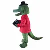 fábrica quente novo crocodilo jacaré plush mascote traje adulto tamanho fantasia vestido terno