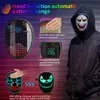 Halloween Neuheit Beleuchtung Vollfarbige LED Gesichtsveränderung leuchtende Maske APP-Steuerung DIY 115 Muster leuchtende Masken für Ball Festival 258z