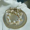 Braccialetto di perle d'acqua dolce barocco con fili di perline Fascino di gioielli di lusso a forma speciale femminile Braccialetti all'ingrosso per le donne Kent22
