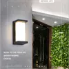 IP55 Europe Villa LED настенный светильник светильник открытый водонепроницаемый алюминий современный простой стиль квадратный светодиодный светильник Sconce