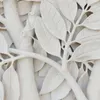 Modern Abstract Art Mural Wallpaper 3D Stereo White Leaf Photo Wall Paper Living Room Study Creative Home Decor Papel De Parede