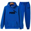 Outono Inverno Marca Quente Dois Peças De Conjuntos Grésos Hoodies Tracksuit Homens / Mulheres Sportswear Gyms Fitness Training Hoodies H1227