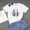 女性のTシャツの夏のTシャツの女性2022韓国のファッションキウイフラート日差しの日差しの印刷Tシャツ半袖トップティーFemmeゴシック服