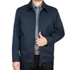 Mu yuan yang homens zipper windbreaker jaqueta masculino casual cor sólido sobretudo homens fino fit under-down colarinho impermeável casaco casaco x0710