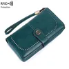 HBP WESTAL portefeuille pour femme en cuir véritable portefeuille de luxe bracelet femme embrayage portefeuilles designer sac à main téléphone sac d'argent portomonee en gros