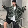 Осенняя старинная унисекс куртка хип-хоп Streetwear повседневная печать базовые пальто варки женские джинсовые 210531