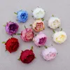 9 cm ronde pioenroos hoofd decoratieve hoge kwaliteit bruiloft diy bloem boog muur simulatie zijden camellia rose