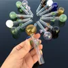 Glass Hand Pipe Smoking Pipes Oil Burner Glass Hookahs Different Colors Water Pipes For Tobacco Smoking pipe