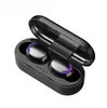 TWS F9 Mini Fone Bluetooth Trådlös hörlurar Fingeravtryckskontroll Hörlurar Stereo Sport Gaming Headset Buller Avbryter öronproppar