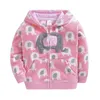 Toddler enfants manteaux polaire garçons veste enfants vêtements dinosaure filles arc-en-ciel bébé fille manteau printemps automne 211204