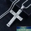 HNSP Punk grand pendentif croix solide collier pour hommes prix usine conception experte qualité dernier Style statut d'origine