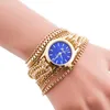 Wristwatches S Geneva Brand Long Chain Gold Bracelet Watches Women Ladies Dress Quartz