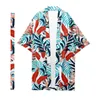 Etniska Kläder Mäns Japanska Långa Kimono Cardigan Samurai Tropisk Växtmönster Skjorta Yukata Jacka