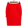 女性のMIDI鉛筆スカート夏のオフィスの女性ボディコンショルダーストラップハイウエストファッションプラスサイズサスペンダー210603