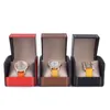 3 färger mode klocka lådor PU läder smycken klockor hållare display lagring box arrangör fall