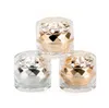 5g 10g or / argent diamant brillant acrylique pot de crème bouteille, bouteilles rechargeables de masque de lotion, poudre d'ongle de pot d'emballage cosmétique RRF13587