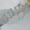 Retro glänzende Strass Zirkon königliche Prinzessin Diadem Tiaras und Kronen Frauen Mädchen Geburtstag Braut Noiva Hochzeit Haarschmuck