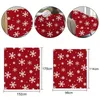 Couverture polaire douce et chaude pour l'hiver, rouge, cadeau de noël, couvre-lit en peluche pour lits, canapé et voiture, 239k