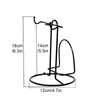 Kök förvaringsorganisation te stativ fat skedar stabil svart hem rack kopp hållare bänkskiva hängare dryck bar mugg rymdbesparande