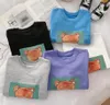 어린이 의류 스웨트 셔츠 까마귀 소년 풀오버 편지 패턴 인쇄 탑 가을 후드 스웨터 여자 아이들의 옷