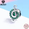 100% 925 Sterling Silver I Love Music, Green Dynamic Music Note Beads Fit Charm Silver 925 Bracelet Beads & Jewelry Making Q0531