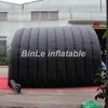 Tienda de túnel inflable negra gigante multifuncional hecha a medida, cubierta de escenario de entrada, marquesina para eventos