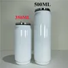 Sublimation 12oz Cola cans water bottle soda can tumbler double wall stainless steel insulated vacuum glass with lid sublimation blank for DIY