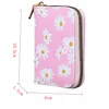 Kleine Daisy Koreanische Brieftasche Karte Halter Mode Kleine Einfache Kurze Wallettets Zipper Daisy Entworfen Pu Leder Geldbörse Weibliche