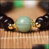 Charm Bracelets Jewelry Blood Sandalwood Bracelet Zambia 7 * 8 Old Pearl With Moonlight Stone Womens Simple Drop Delivery 2021 Lcbmp