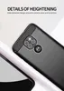 1.5mm Karbon Fiber Doku Ince Zırh Fırçalanmış TPU Kılıf Kapak Motorola Moto G9 Güç G9 Artı G9 Oyna E6S E7 Artı 100 adet / grup