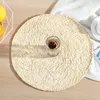 Napperons en cosse de maïs naturel napperons épais tissés à la main coussin isolant thermique rond tasses et assiettes alimentaires occidentales bol EST