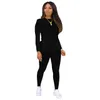 Spring Y2k Two Piece Tracksuit Set Women Clothing Solid Color Plaid Long Sleeve T-shirt+Skinny Leggings Grey Fitness Suit Female 210604