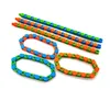 10 Colors Styles 24 Links Wacky Tracks Snake Puzzle Snap And Click Sensory Fidget Toys Anxiety Stress Relief ADHD Needs Educational Party Keeps Fingers Busy