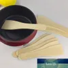 1 set 20 piezas antiadherente espátulas de madera pequeñas torneras cocinando palas non-stick pan pequeña espátula de madera pan bambú espátula