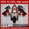 Lichaam voor Kawasaki ZX900CC oranje zwart ZX900 ZX9 R ZX9R 00 01 02 03 56HC.18 ZX 9R 9 R 900 900CC ZX-9R 2000 2001 2002 2003 Full Backings Kit