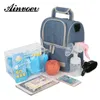 Ainvoev Lunch Bag Cooler Picnic s for Food Women Thermal Box Kids Milk Double Layer Fashion Portable CE3527 Y200429