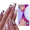 100pcs French Fake Nails Natural Solid Color Matte Full Half Tips False Nail Set Manicure Art Tool