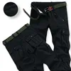 Vinterförtjock Fleece Army Cargo Tactical Pants Overaller Mäns Militär Bomull Casual Byxor Varm Loose Baggy Joger 211119