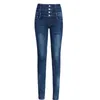 Womens Skinny Jeans Cintura Alta Moda Slim Denim Long Lápis Calças Mulher Jeans Camisa Feminina Senhora Calças Gordura Plus Size 36 211111