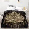 3D HD Digital Printing Custom Däcke CoverComforterQuiltBlanket Case Queen King Bedding 220x240bedkläder Golden Feather Y200417