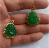 Natural Chalcedony Green Buddha Lycka till Pendant Ship Ping H35238143