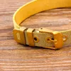 Bracelets en maille fine en acier inoxydable pour femmes hommes Couple amoureux couleur or mauvais yeux breloque montre ceinture bracelet bijoux cadeau
