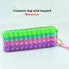 Fidget Toys Push Bubble Pencil Case Phone Wallet Bags Fashion Decompression Women Cosmetic Storage Bag