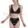 Women's Swimwear Untitled Swimsuit Bikini Padded High Waist Stuff Long Sleeve Wallet Galaxy Trending Chlotes Women